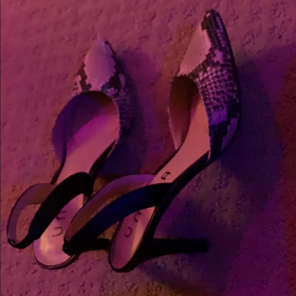 Snake skin heels